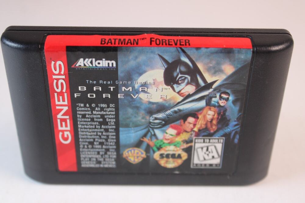 Batman Forever (Sega Genesis) Authentic, game cart only, tested/works